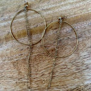 Natalie B. Jewelry Gold stud hoops